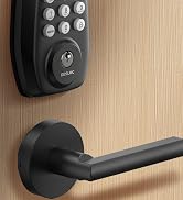 DESLOC C100 Keyless Entry Door Lock with 2 Lever Handles, Smart Deadbolt Lock for Front Door with...