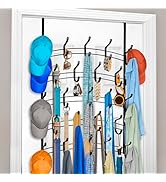 LYNK Professional Home Over The Door Hooks - 46 Hook Over The Door Hanger - Over Door Coat Rack...