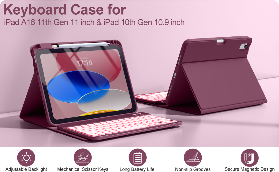 ipad 11th generation case with keyboard