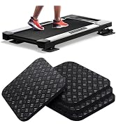 Rolitwils Treadmill Mat Pads 4PCS - Double-Sided Non-Slip - Anti Vibration Mat for Treadmill, Wal...