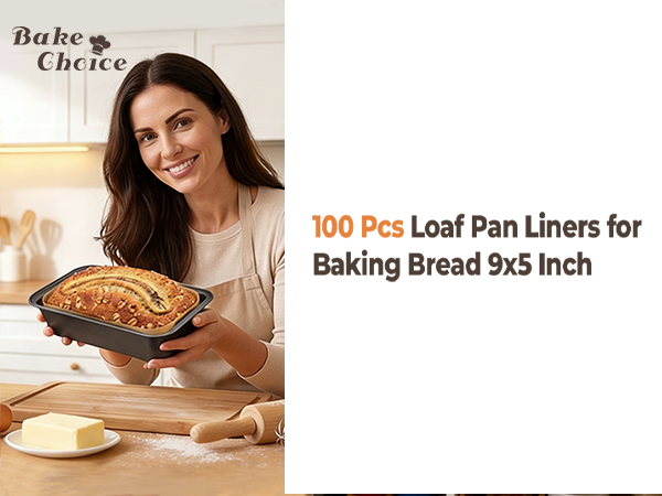 100 PCS Loaf Pan Liners