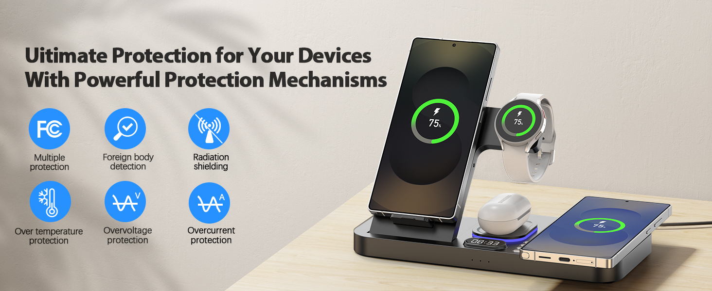 7 in 1 wireless charging station