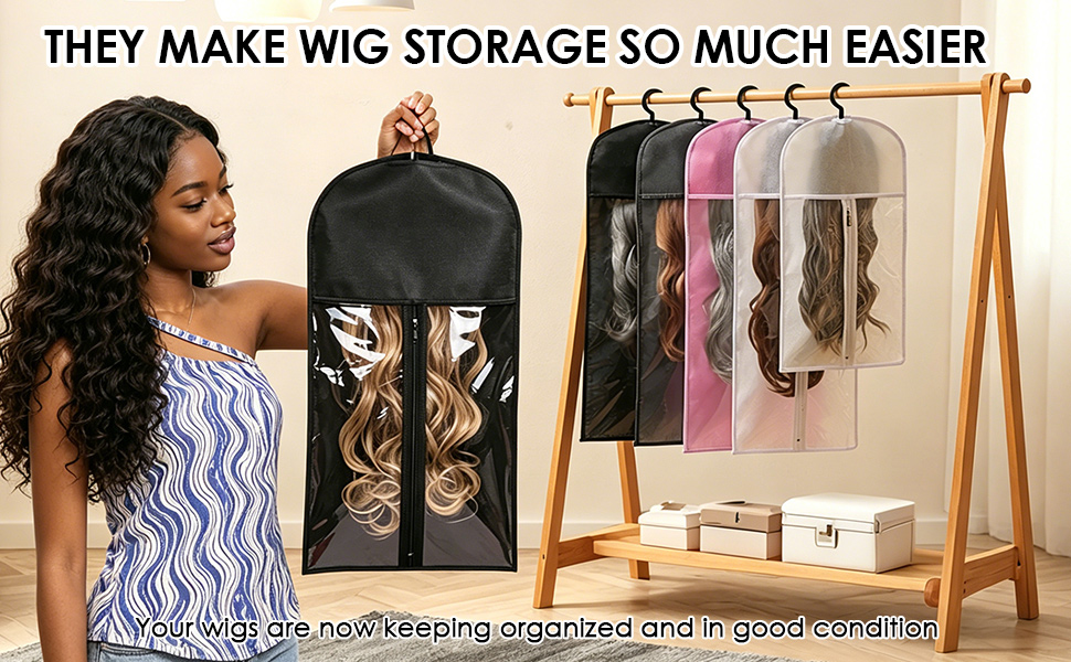 Wig Storage Bags with Hanger