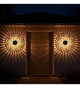 2 Pack LED Outdoor Wall Light Fixtures, Black Front Porch Lights Wall Mount Lighting, Exterior Wa...