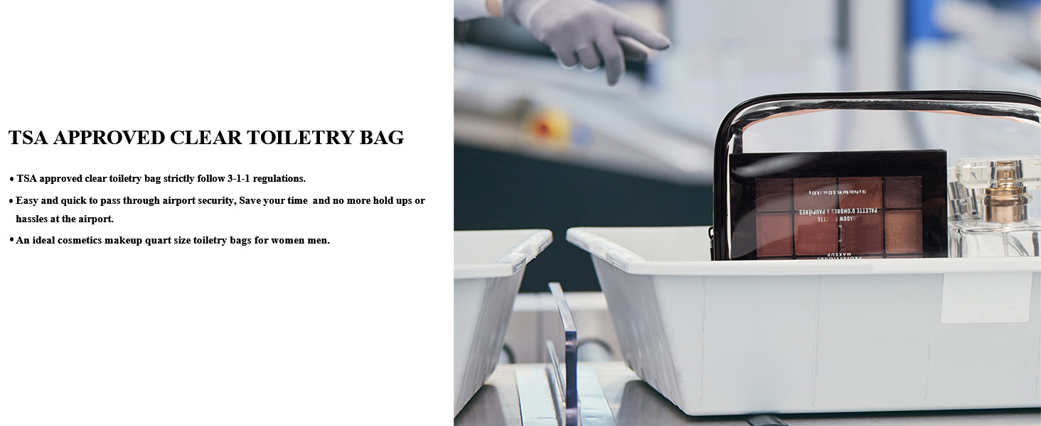 clear toiletry bag clear tsa approved toiletry bag ffpaw purse essentials tsa approved makeup bag