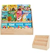 OCMML Kids Bookshelf-3-Tier Wooden Book Shelf for Kids Rooms,Nursery&Toddlers Montessori Bookcase...