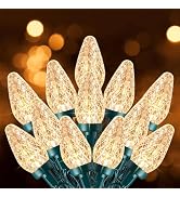 C9 Christmas Lights Outdoor, 82 FT 100 LED Connectable C9 String Lights with 8 Modes and Timer Ex...