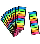 2000 Pieces Sticky Tabs, Colored Sticky Note Index Tabs, Page Markers Flags for Book Markers, Boo...