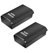 ActZone 2pcs 3600mAh Rechargeable Ni-MH Battery Replacement for Xbox 360 Wireless Controller