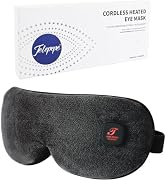 Heated Eye Mask, Cordless Warm Eye Compress for Dry Eyes Blepharitis, Light Blocking Heat Eye Mas...