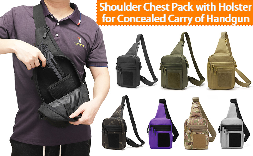 concealed carry sling bag for men gun sling bag