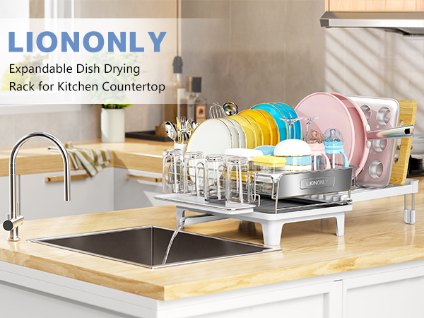 Expandable Dish Drying Rack