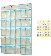 KEEPJOY Classroom Pocket Charts for Cell Phone Calculator Holders, Pocket Organizer for Cell Phon...