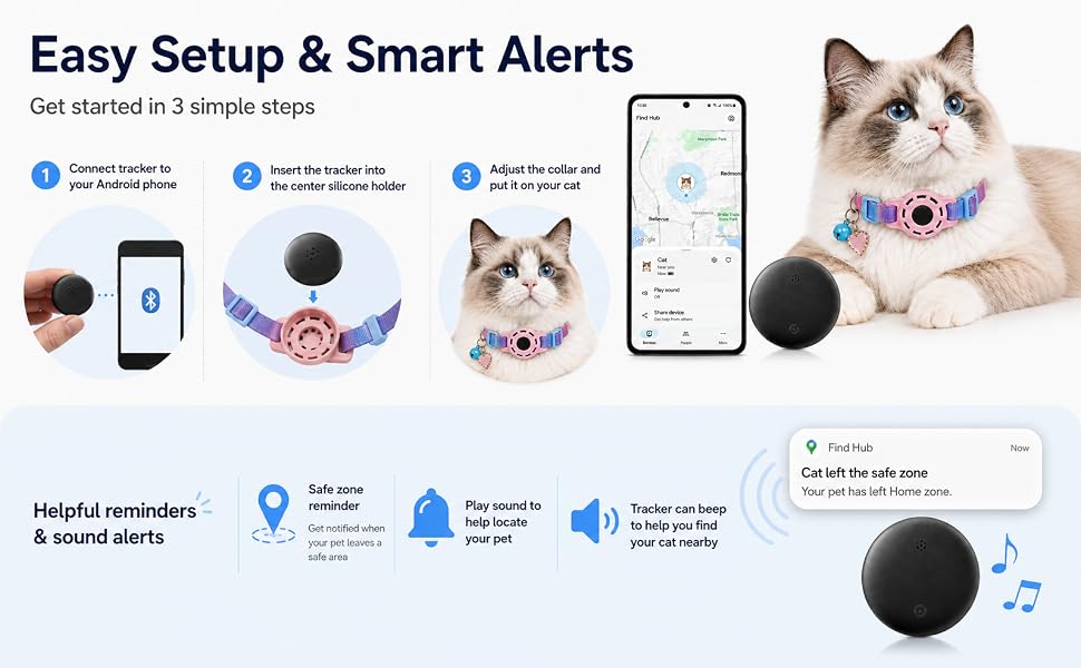 Pet GPS Tracker Collar for Cats