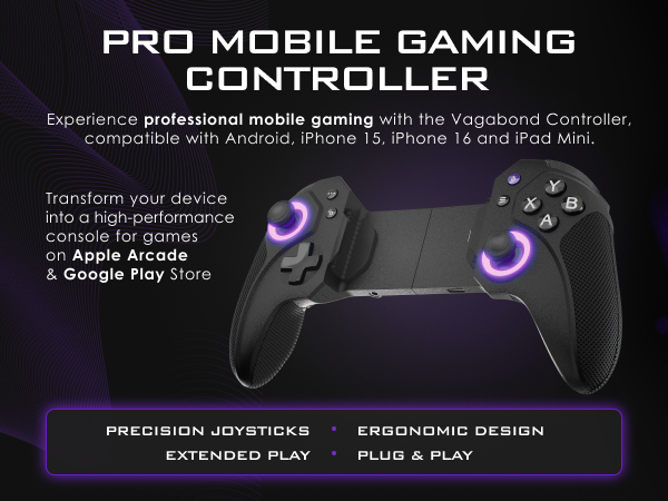 Mobile Gaming iPhone Android Controller iPad Mini Vagabond Game