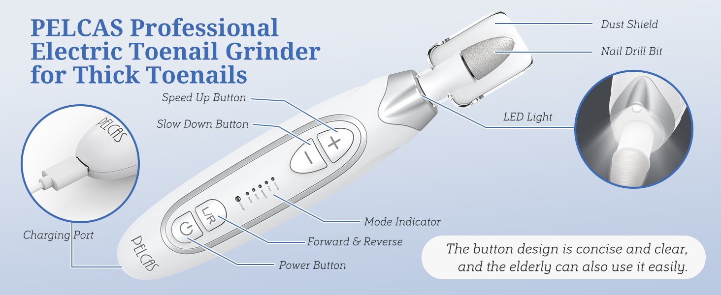 toenail grinder for thick toenails