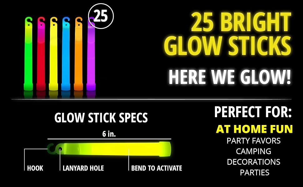 halloween decorations decor party supplies glow in the dark favors glowsticks light-up glow-in-the