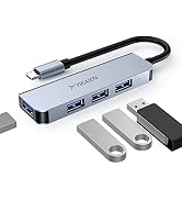 USB C Hub,YIKAIEN 4 Ports USB Type C to USB 3.0 Hub Adapter Compatible with MacBook Pro Air iMac ...