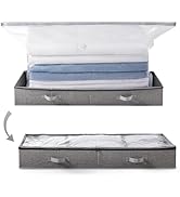 TAILI Under Bed Vacuum Storage Bags for Comforters and Blankets, Save 80% Space, Large Capacity F...