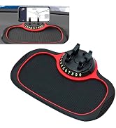 Teybouk Car Anti-slip Mat Phone Holder, Multi-functional Center Console Storage Mat with Temporar...