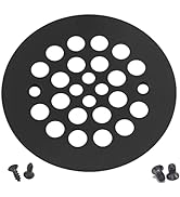 Artiwell 4-1/4“ Shower Strainer Drain Trim Set, Screw-in Shower Strainer Drain Cover, Plastic-Odd...