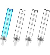 coospider-repta 4 Pack 9 WATT UVC PL-S9/TUV G23 Base Replacement UV Light Bulb for Outdoor Pond C...
