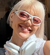ADE WU Trendy Y2K Sunglasses Fashion Wrap Around Sport Sun Glasses Goggles Futuristic Sunglasses