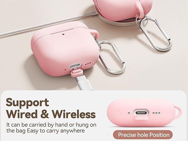 Supports wireless charging and comes with a dust-proof plug.
