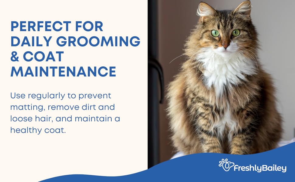 Metal comb for cats