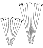 20PCS Cocktail Picks for Drinks, Stainless Steel Cocktail Toothpicks Long, Reusable Cocktail Skew...