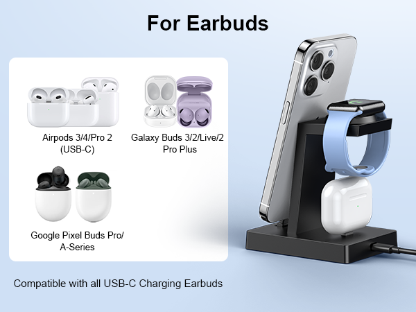 USB C Earbuds Charger