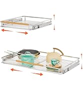 DPZM 2Pack Expandable Pull Out Cabinet Organizer, Slide Out Drawers for Kitchen Cabinets, Heavy D...