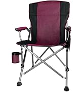 Anmiro Folding Camping Chair with Cup Holder and Storage Bag, Heavy Duty Support 400 LBS, Oversiz...