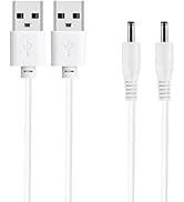 AZJCKEW 2-Pack Charger Cable Compatible with NuFace Mini Facial Device Fairywill FW-917 Electric ...