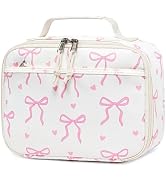LOIDOU Insulated Lunch Bag for Kids Girls, Cute Bow Insulated Lunch Box Bag for Toddler, Womens S...