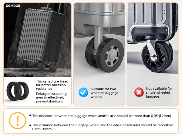 8 spinner carry on wheel covers rolling bag roller bag wheel protector cover case