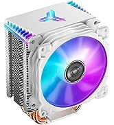 Jonsbo CR1400 RGB CPU Air Cooler, 4 Heat-Pipes, 126mm RGB CPU Fan, Removable 92mm PWM Fans, Fins ...