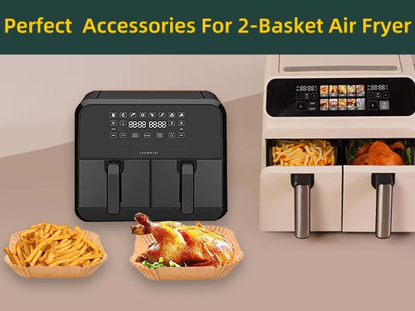 PERFECT ACCESSORIES FOR 2-BASKET AIR FRYER