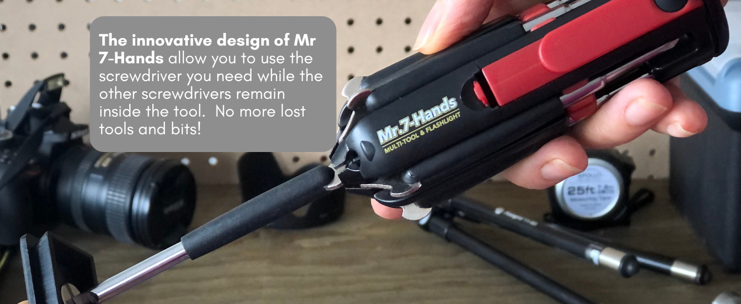 Mr 7 hands is a 8 in one multi tool and work light