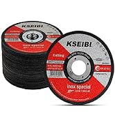 KSEIBI 50 Pack 646004 Angle Grinder Cut Off Wheels for Cutting Metal Stainless Steel 4-1/2"x0.040...