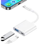 USB C to USB Camera Adapter with Charging Port for Samsung Galaxy A17 A16 5G A15 A54 A35 A56 S25 ...