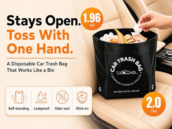 car trash bag use like a car trash bin