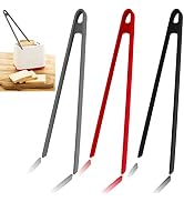 3PCS Silicone Toast Tongs, Trivet Tongs for Cooking, 11.8Inch Silicone Kitchen Tong with Anti-sli...