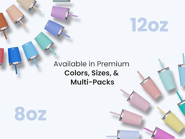 available in premium colors, sizes and multi packs cupkin tumbler for everyday use safe for kids