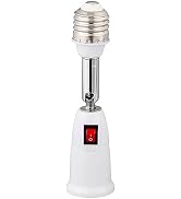 Light Socket Extender, E26 to E26 Bulb Splitter, 360° Adjustable Light Bulb Extension Socket, Lam...
