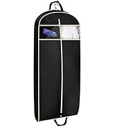 MISSLO 43" Gusseted Travel Garment Bag with Accessories Zipper Pocket Breathable Suit Garment Cov...