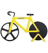Ninonly Bicycle Pizza Cutter,Non-stick Bike Pizza Slicer, Dual Stainless Steel Cutting Wheels bes...