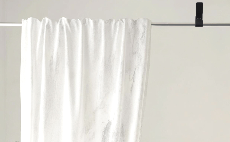 ceiling mount curtain rod bracket for shower curtain