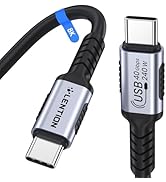 LENTION 4FT USB 4.0 Cable for Thunderbolt 4 240W Fast Charging USB C to USB C Cable, 40Gbps Data ...