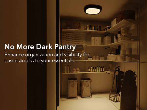Motion Sensor Rechargeable Ceiling Light with Remote, Waterproof Wireless Shower Light Closet Light